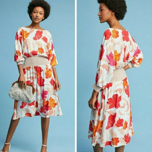 NWOT ANTHROPOLOGIE Maeve Gemma Floral Dress